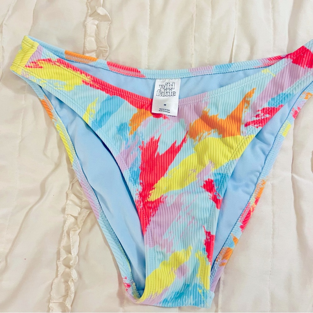 Tie dye swim bottoms